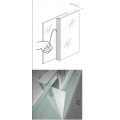 Air-stop GLASS LIP SLIDE for glass doors