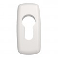 Double handle aluminum handle with rosette for door
