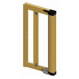 Insect screen of horizontal movement for single-wing door 150cm X 140cm
