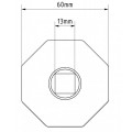 PVC Κούπα με τετράγωνη τρύπα για ρολά στόρια (παντζούρια)