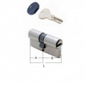Κύλινδρος (αφαλός) υπερασφαλείας ISEO R6 με 5 κλειδιά +1 κλειδι εργολάβου (construction key)