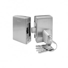 Glass door lock with additional security cylinder GEVY