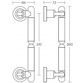 Πόμολο και χειρολαβή για πόρτα Convex σειρά 165