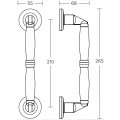 Πόμολο και χειρολαβή για πόρτα Convex σειρά 205