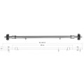 Adjustable safety bar for entry doors of all types cleverlok