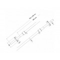 Adjustable safety bar for entry doors of all types cleverlok
