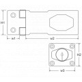 Safety stainless steel brass with lock