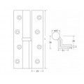 Door blinds in corner with brass bearings