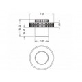 Aluminum Floor Stop Φ45 for Doors and Windows