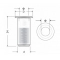 Floor cage for shutter latch 963