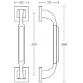 Πόμολο και χειρολαβή για πόρτα Convex σειρά 685